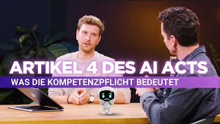 Folgen-Cover: #28: Artikel 4 des AI Acts erklärt: Was die Kompetenzpflicht für dich bedeutet